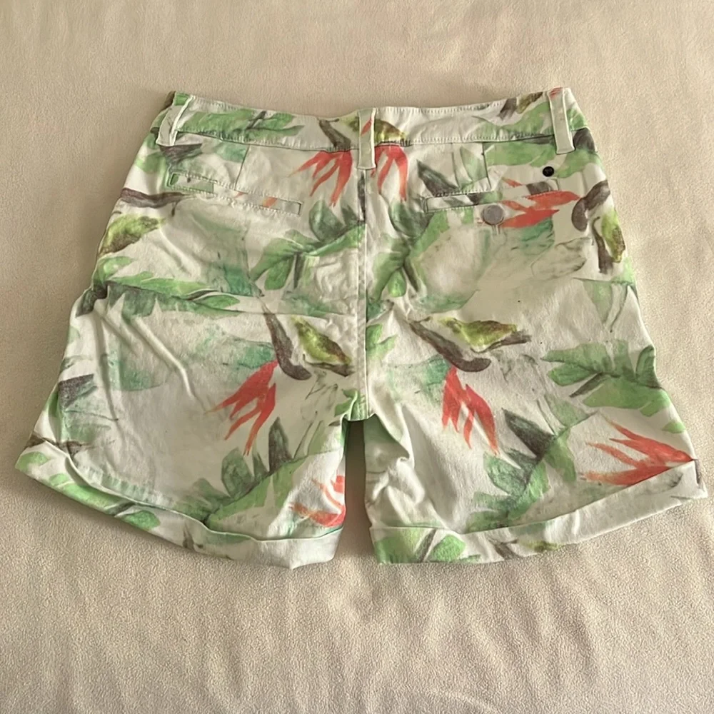 Tropical Print Bermuda Shorts - Picture 2 of 6